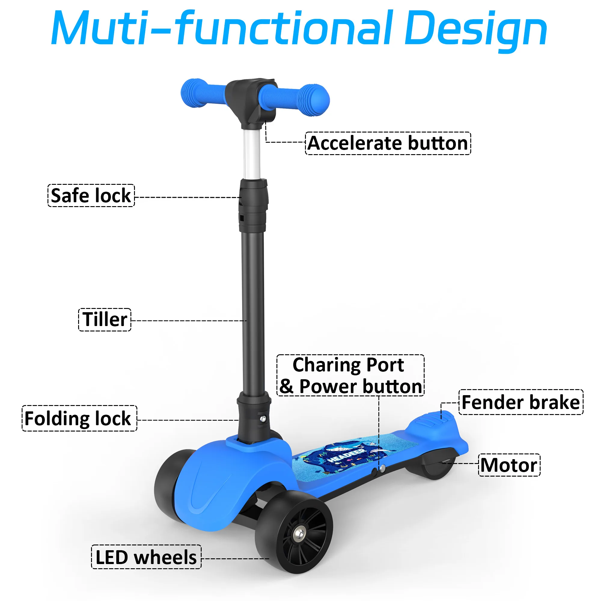 H2 Kids Electric Scooter