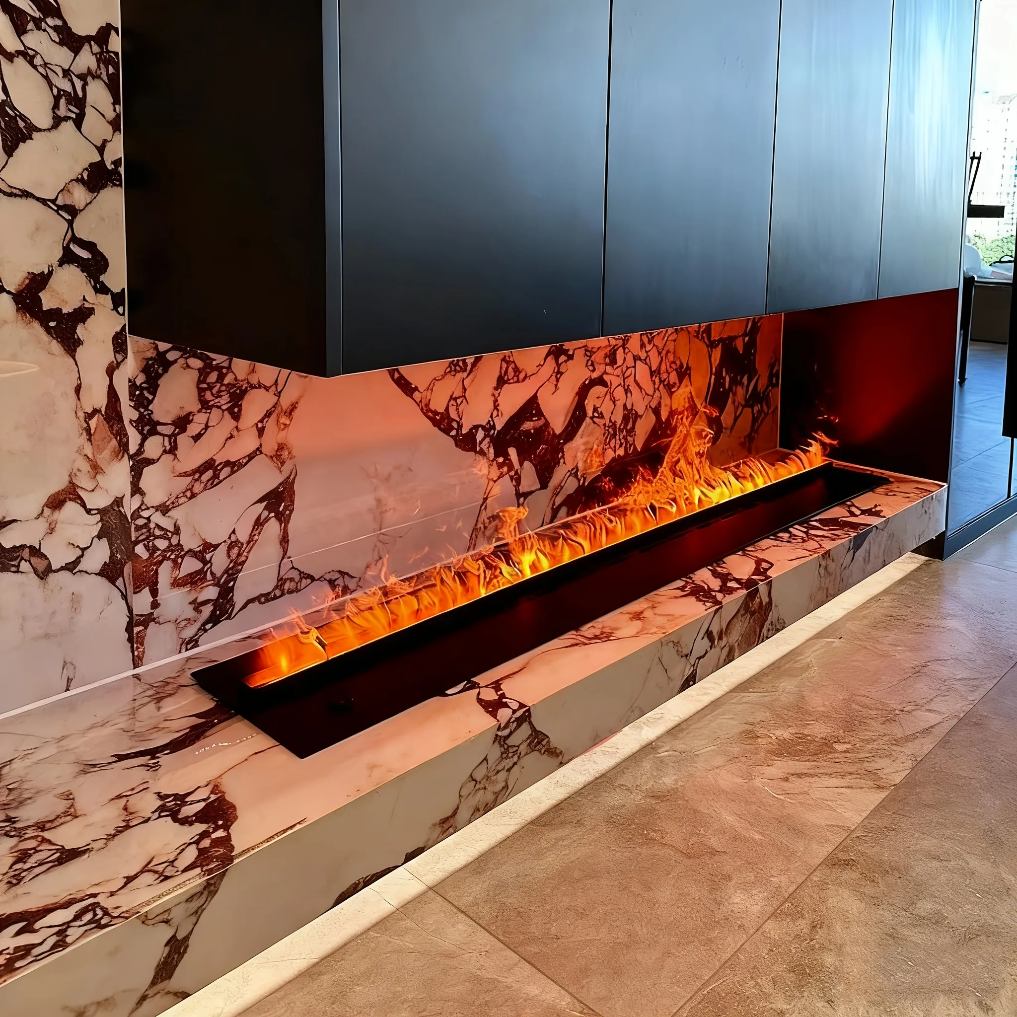 Water Vapor Fireplace Series detail