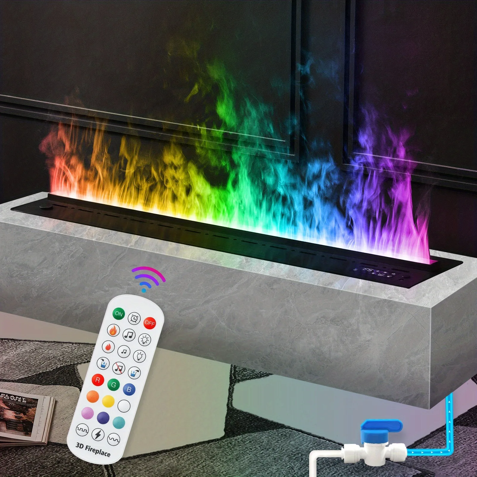 Water Vapor Fireplace Series detail