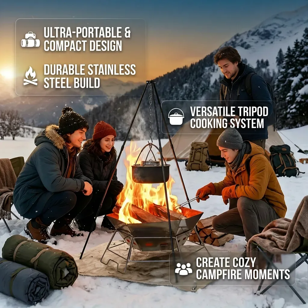 Hexagonal Fire Pit Grill detail