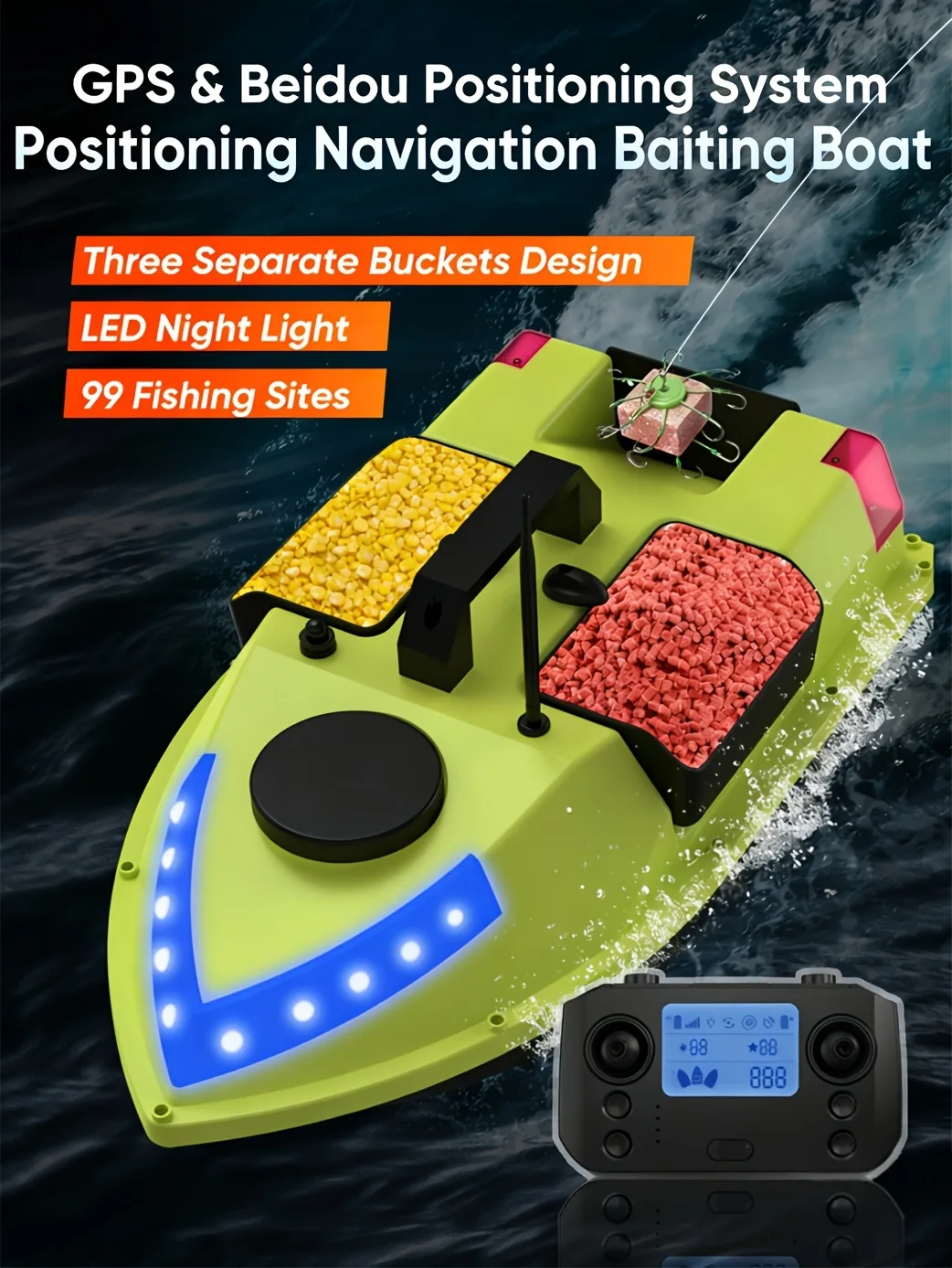 D20 Fishing Bait Boat product detail