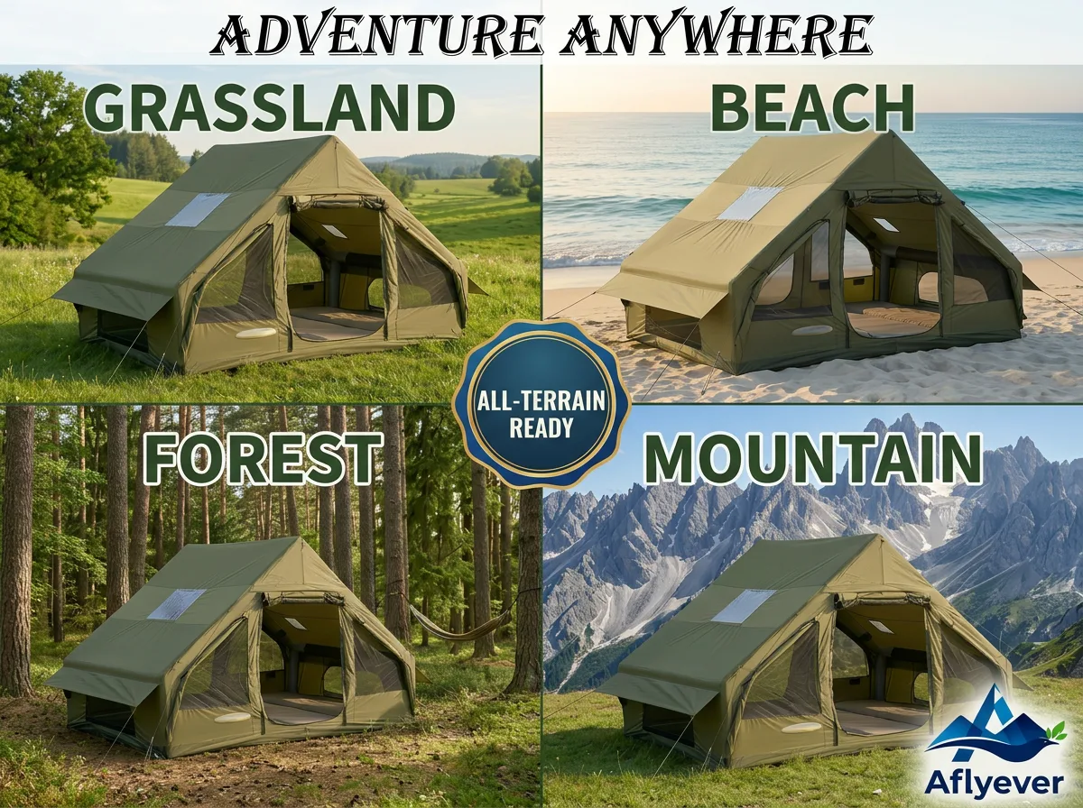 6.3 m² Green Tent with Single Small Window product detail