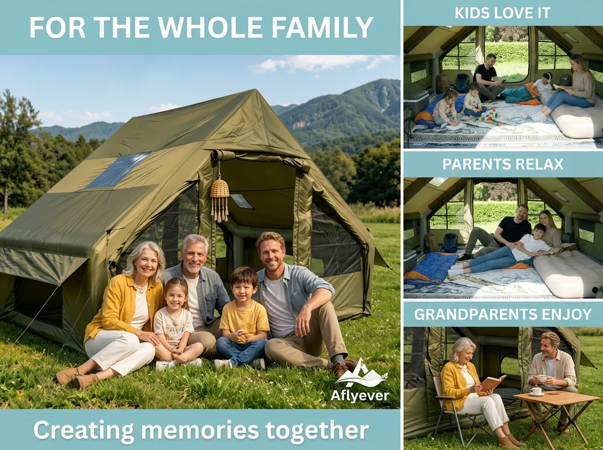 6.3 m² Green Tent with Single Small Window product detail