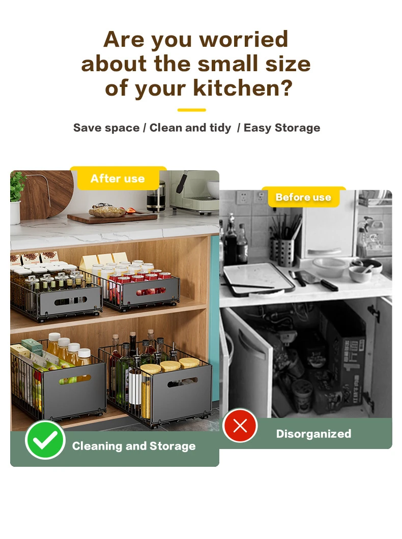Pull-Out Cabinet Organizer Drawer product detail