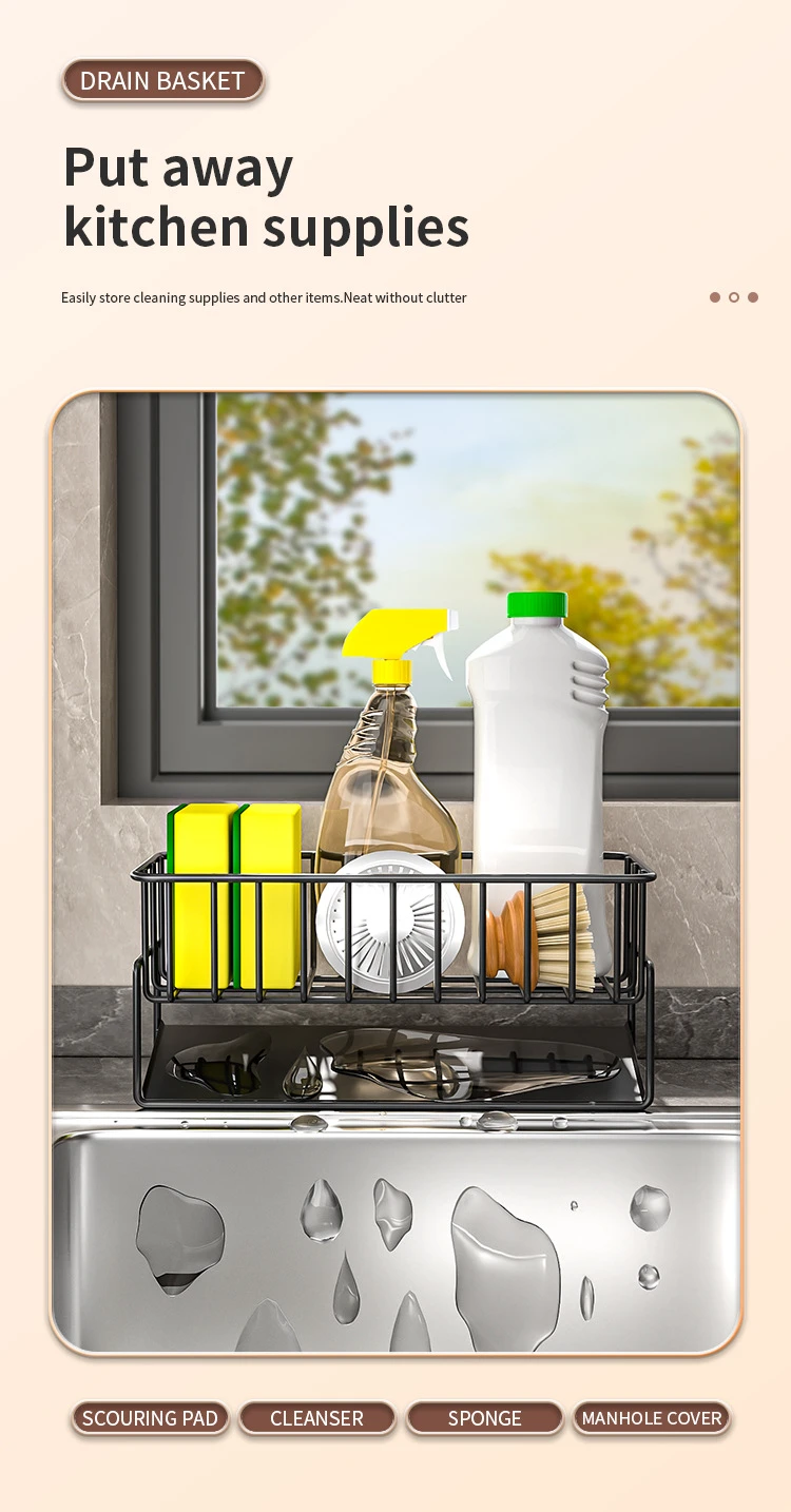Sink Sponge & Cleaning Brush Holder product detail