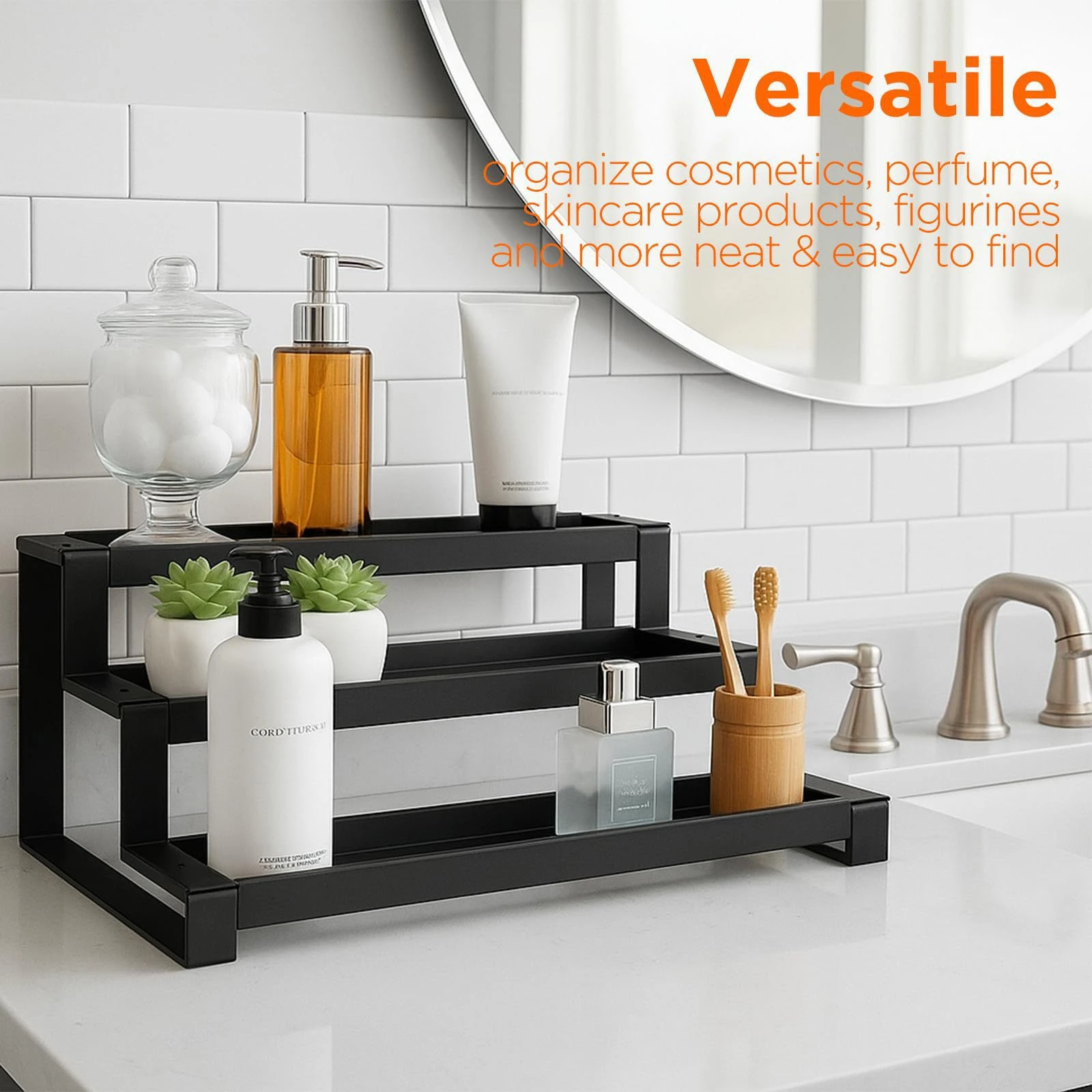 Expandable 3-Tier Spice Step Shelf product detail