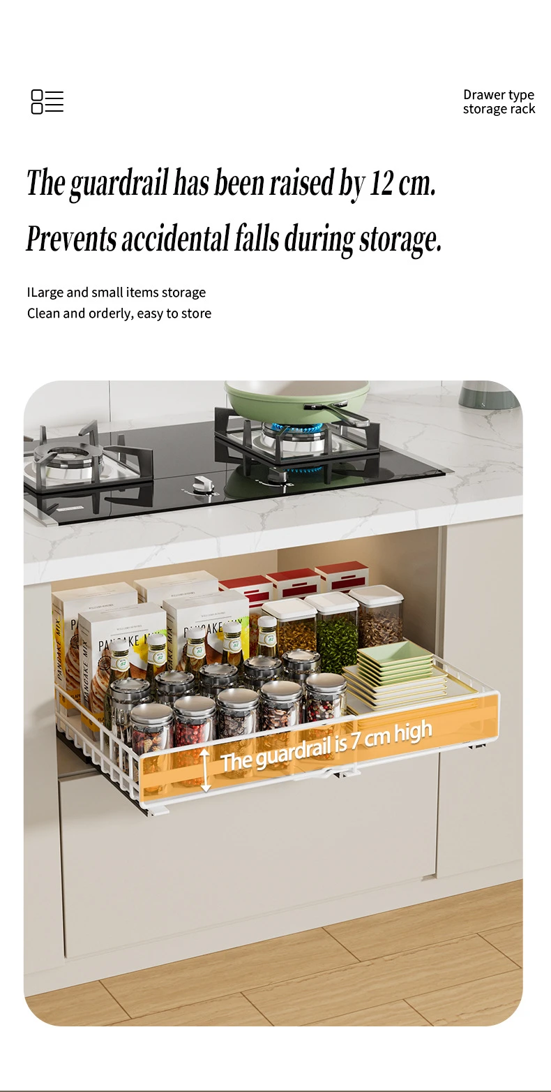 Under-Sink L-Shaped Pull-Out Organizer product detail