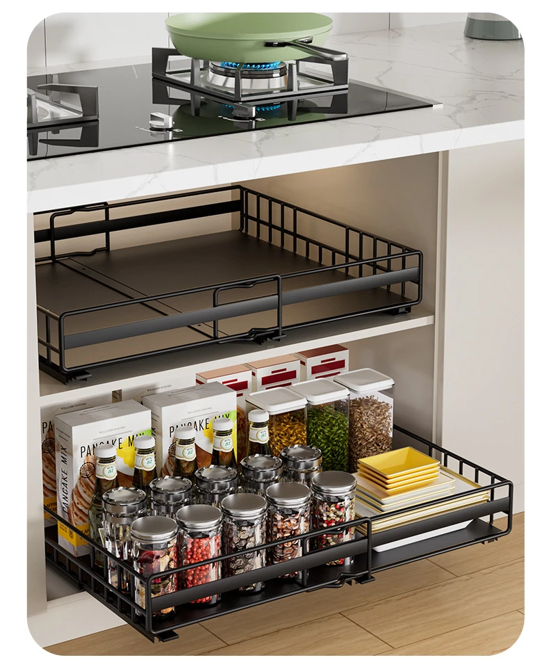 Under-Sink L-Shaped Pull-Out Organizer product detail