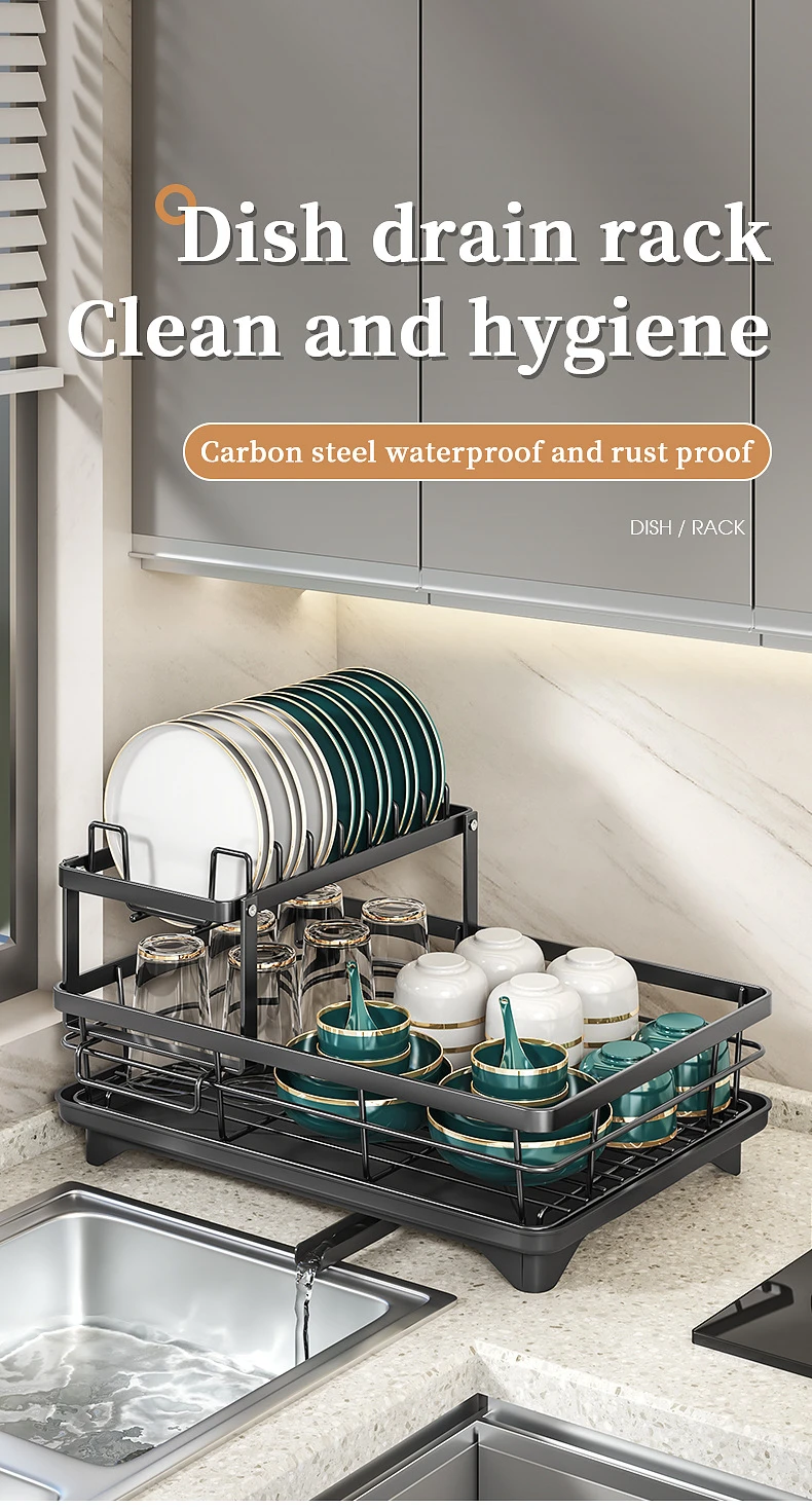 Kitchen Dish & Bowl Cabinet Rack product detail