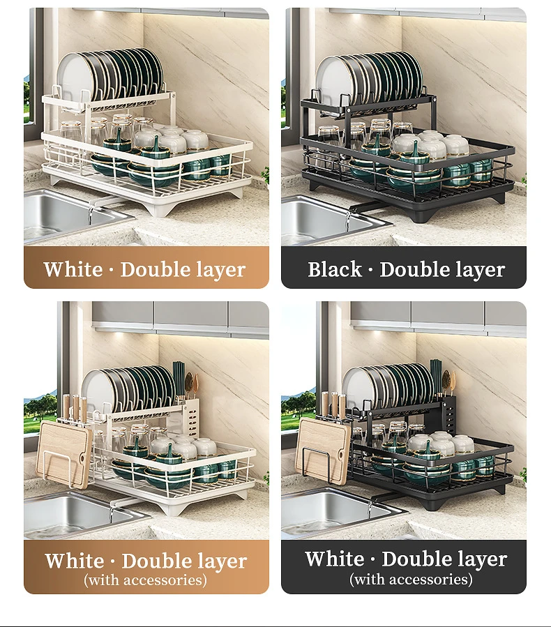 Kitchen Dish & Bowl Cabinet Rack product detail