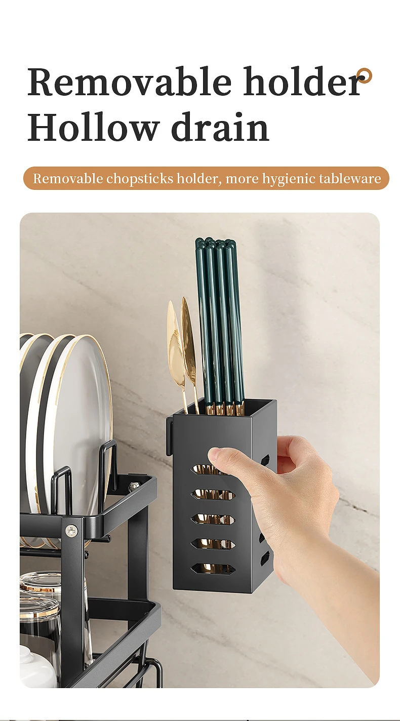 Kitchen Dish & Bowl Cabinet Rack product detail