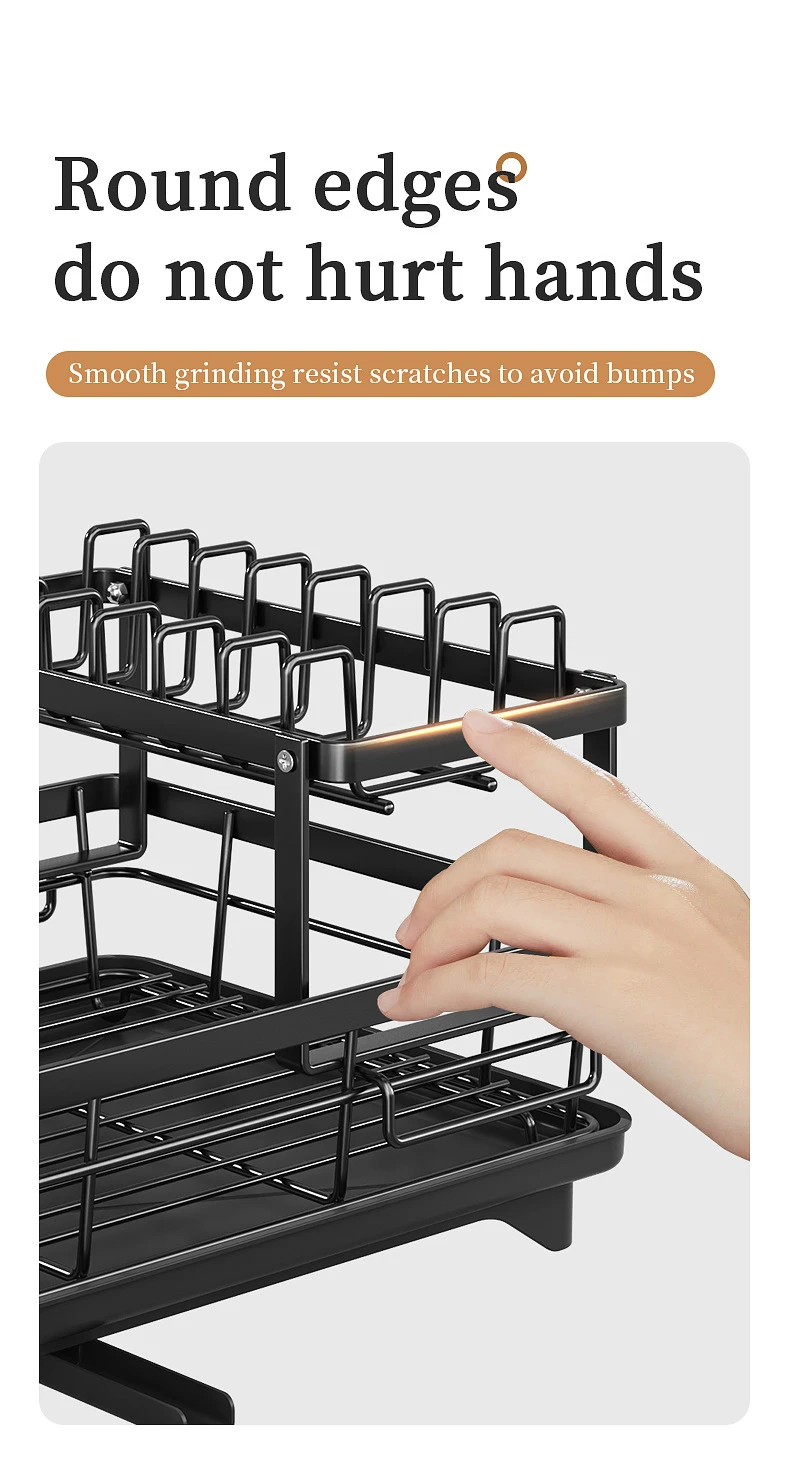 Kitchen Dish & Bowl Cabinet Rack product detail