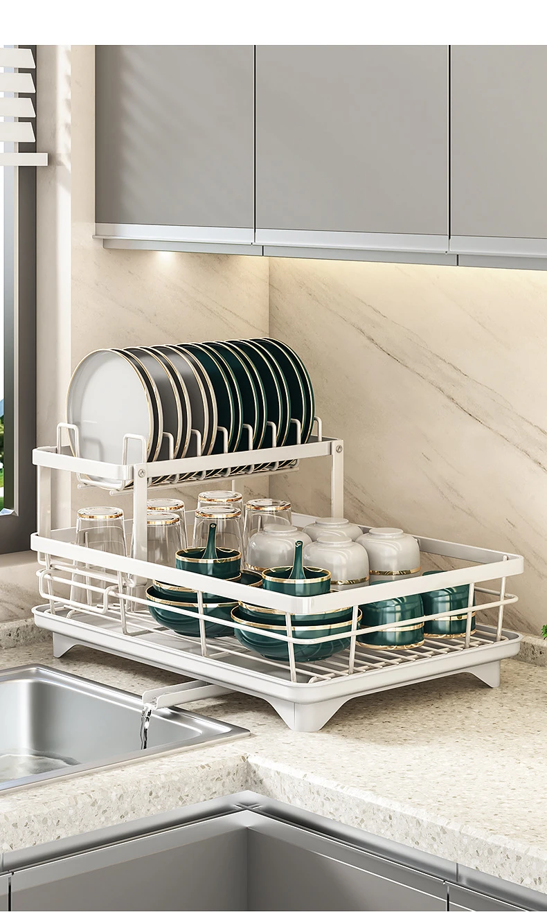 Kitchen Dish & Bowl Cabinet Rack product detail