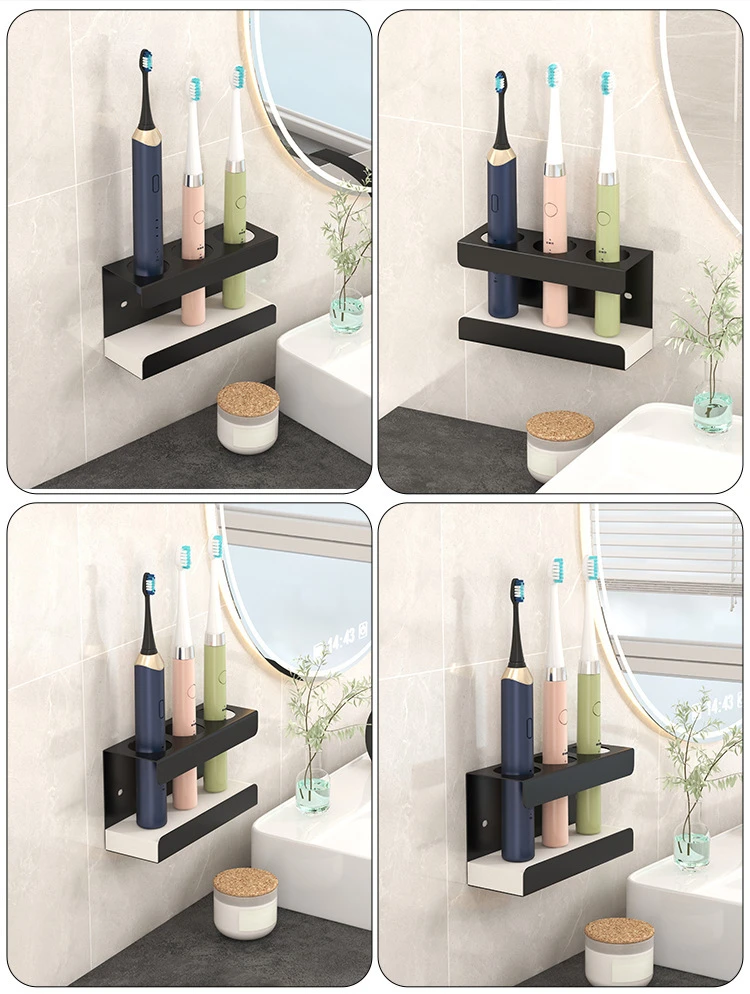 Wall-Mounted Toothbrush & Toothpaste Organizer product detail