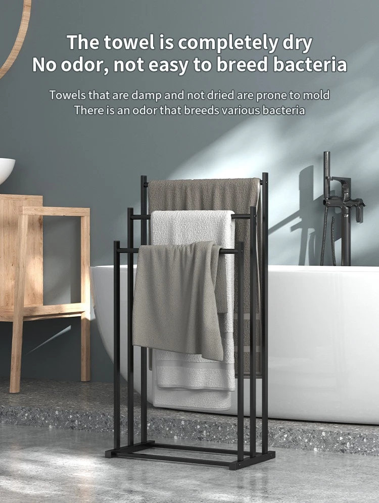 3-Tier Stainless Steel Bath Towel Shelf product detail