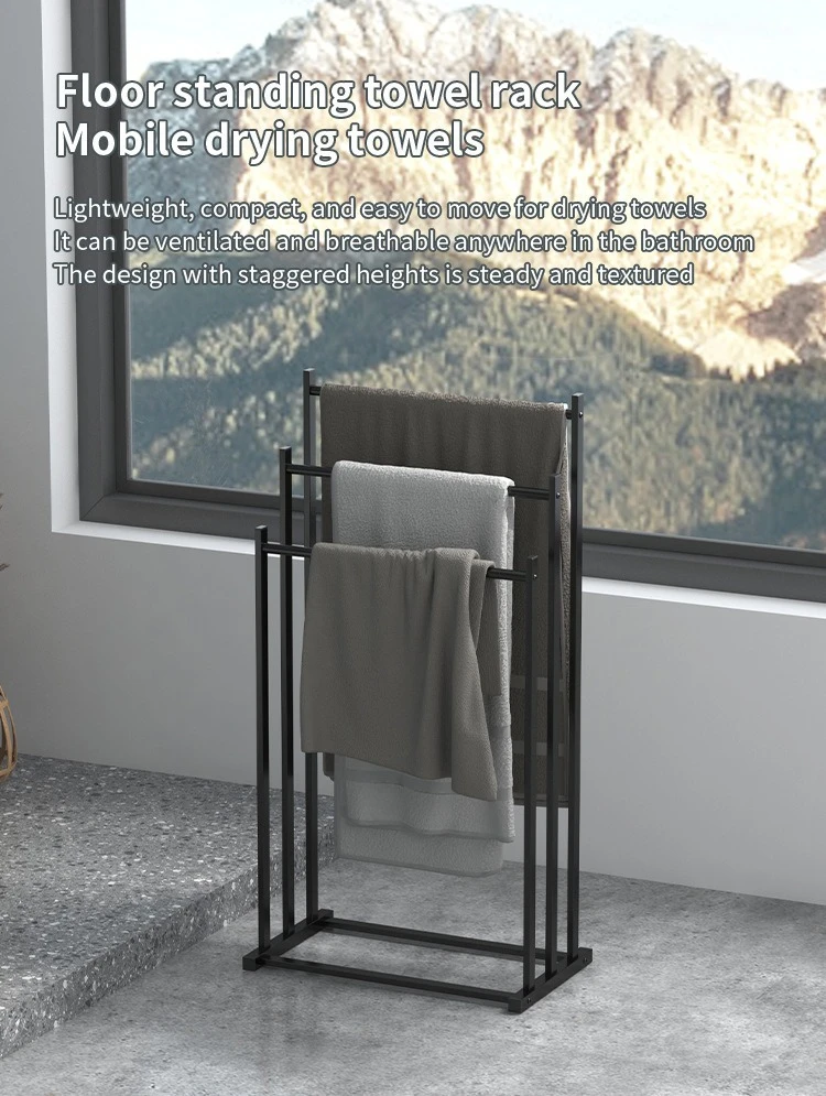 3-Tier Stainless Steel Bath Towel Shelf product detail