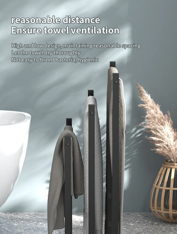 3-Tier Stainless Steel Bath Towel Shelf product detail