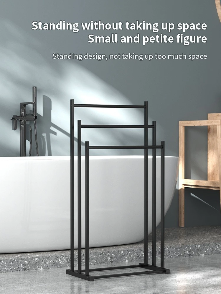3-Tier Stainless Steel Bath Towel Shelf product detail