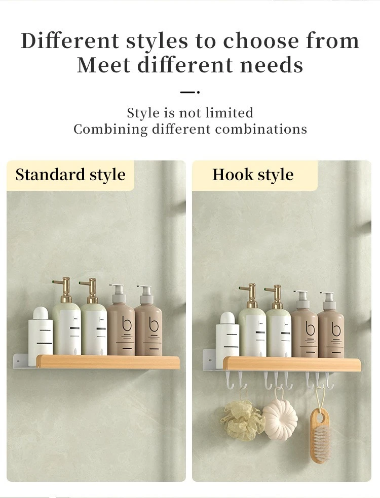 Multi-Function Shower Storage Rack with Hooks product detail