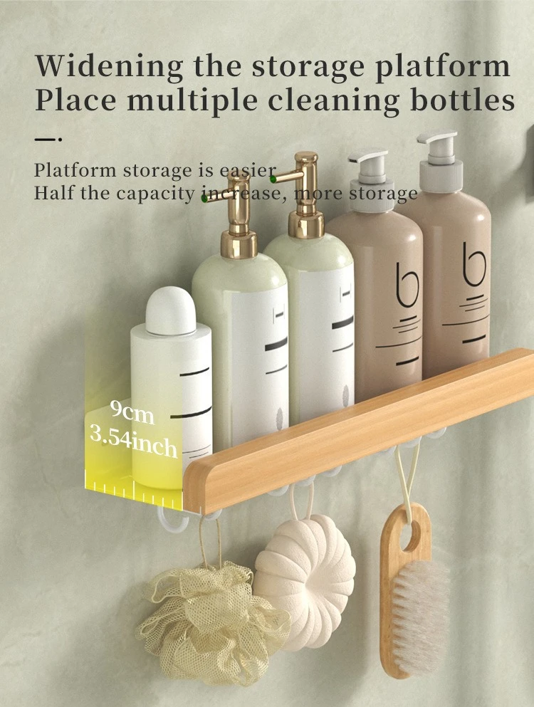 Multi-Function Shower Storage Rack with Hooks product detail