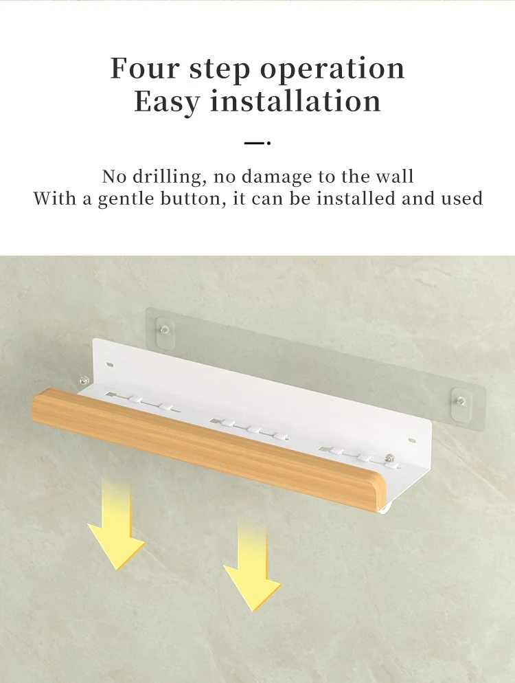 Multi-Function Shower Storage Rack with Hooks product detail