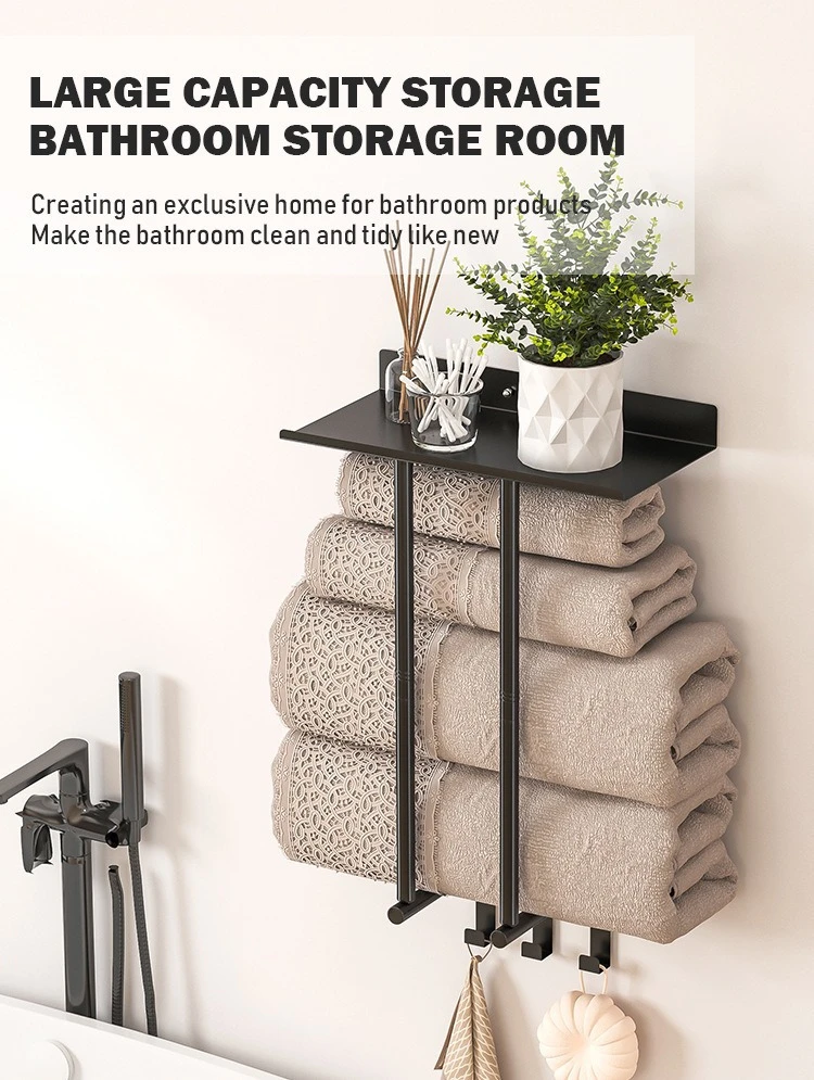 Multi-Layer Folding Towel Bar Rack product detail