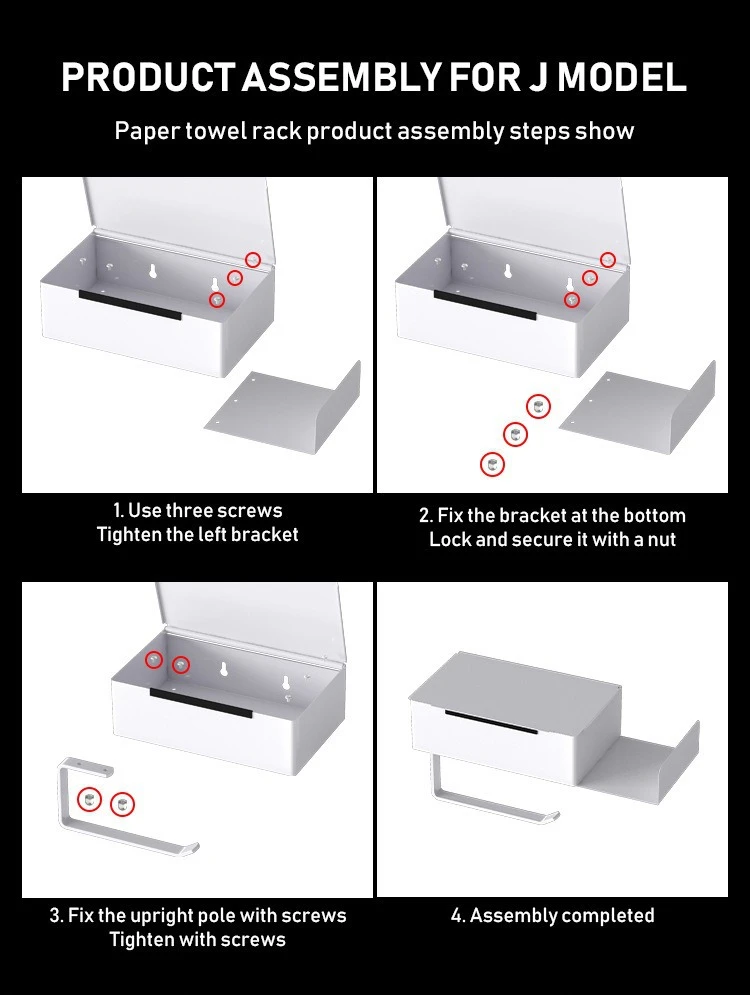 Toilet Tissue Box with Phone Shelf Holder product detail