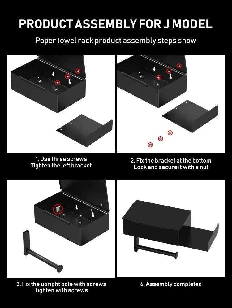 Toilet Tissue Box with Phone Shelf Holder product detail