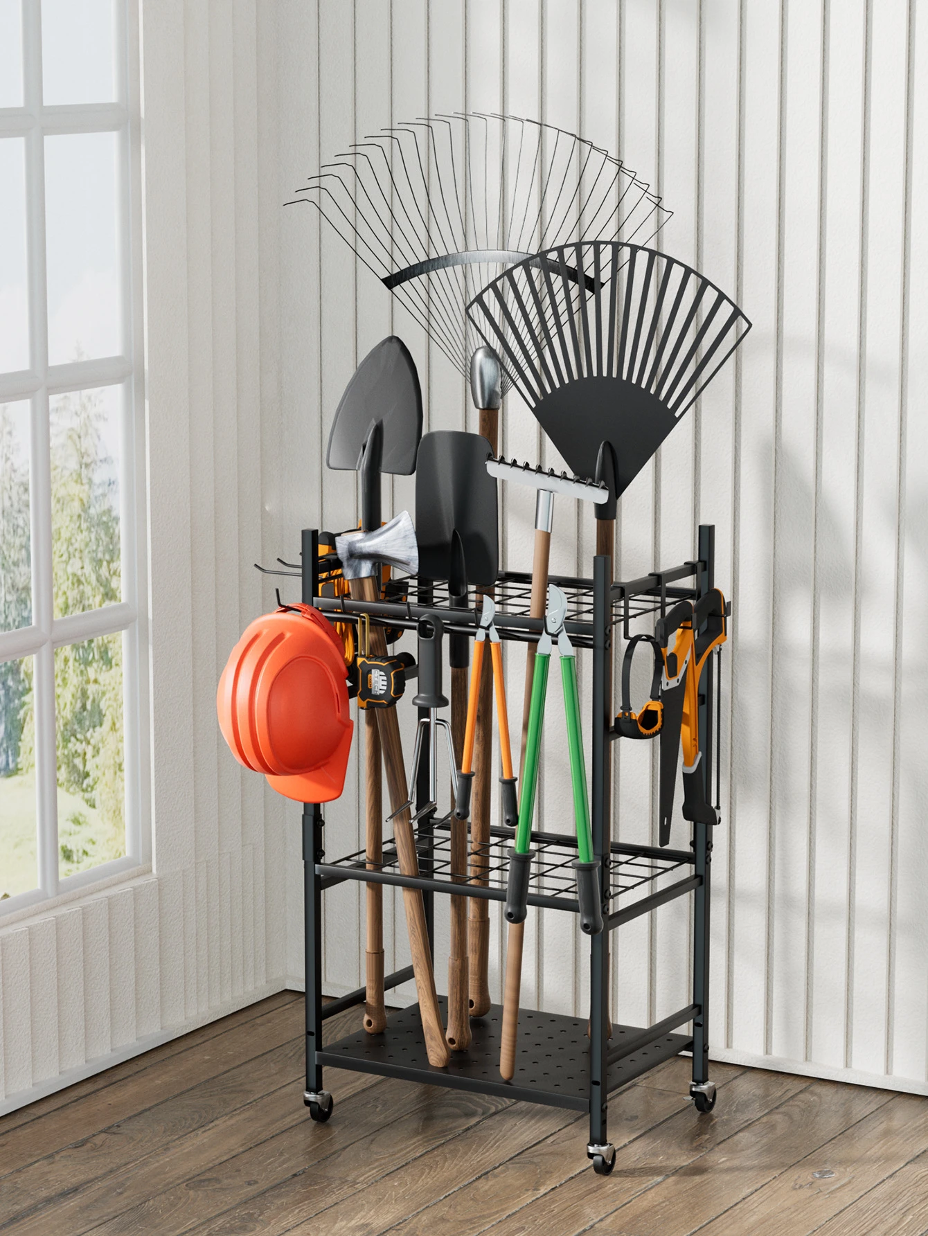 Straight Hook Heavy-Duty Tool Hanging Rail product detail