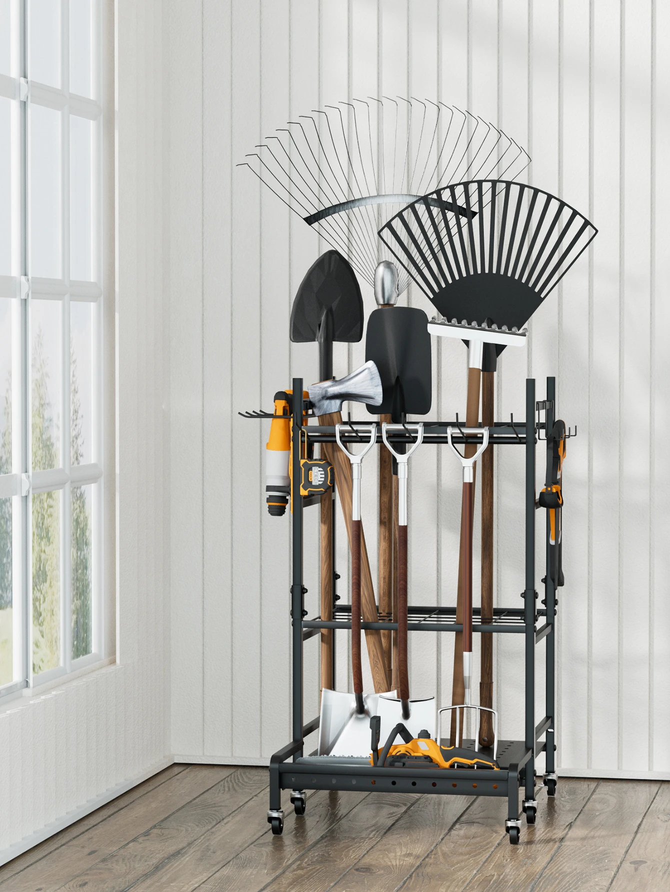 Straight Hook Heavy-Duty Tool Hanging Rail product detail