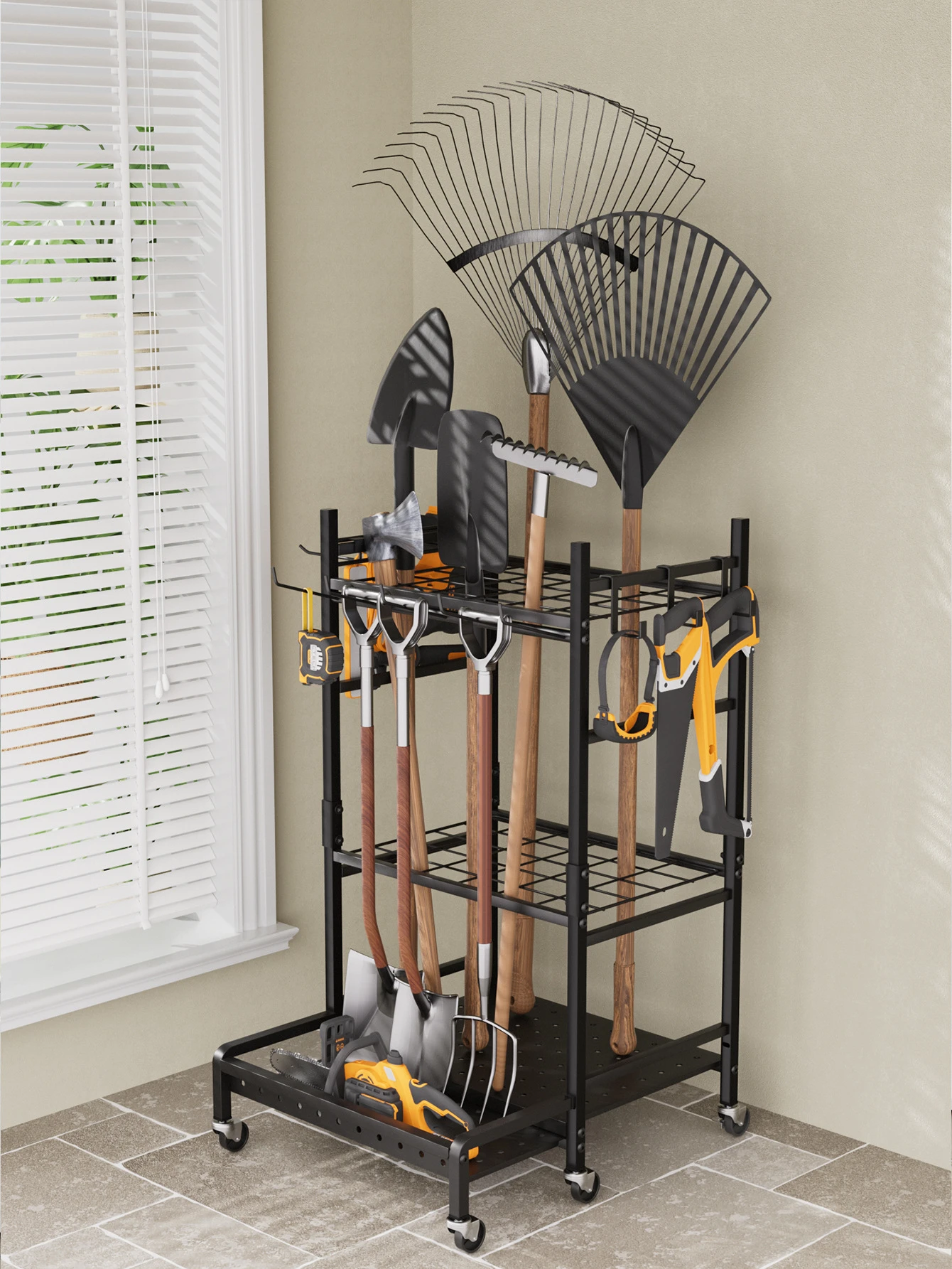 Straight Hook Heavy-Duty Tool Hanging Rail product detail