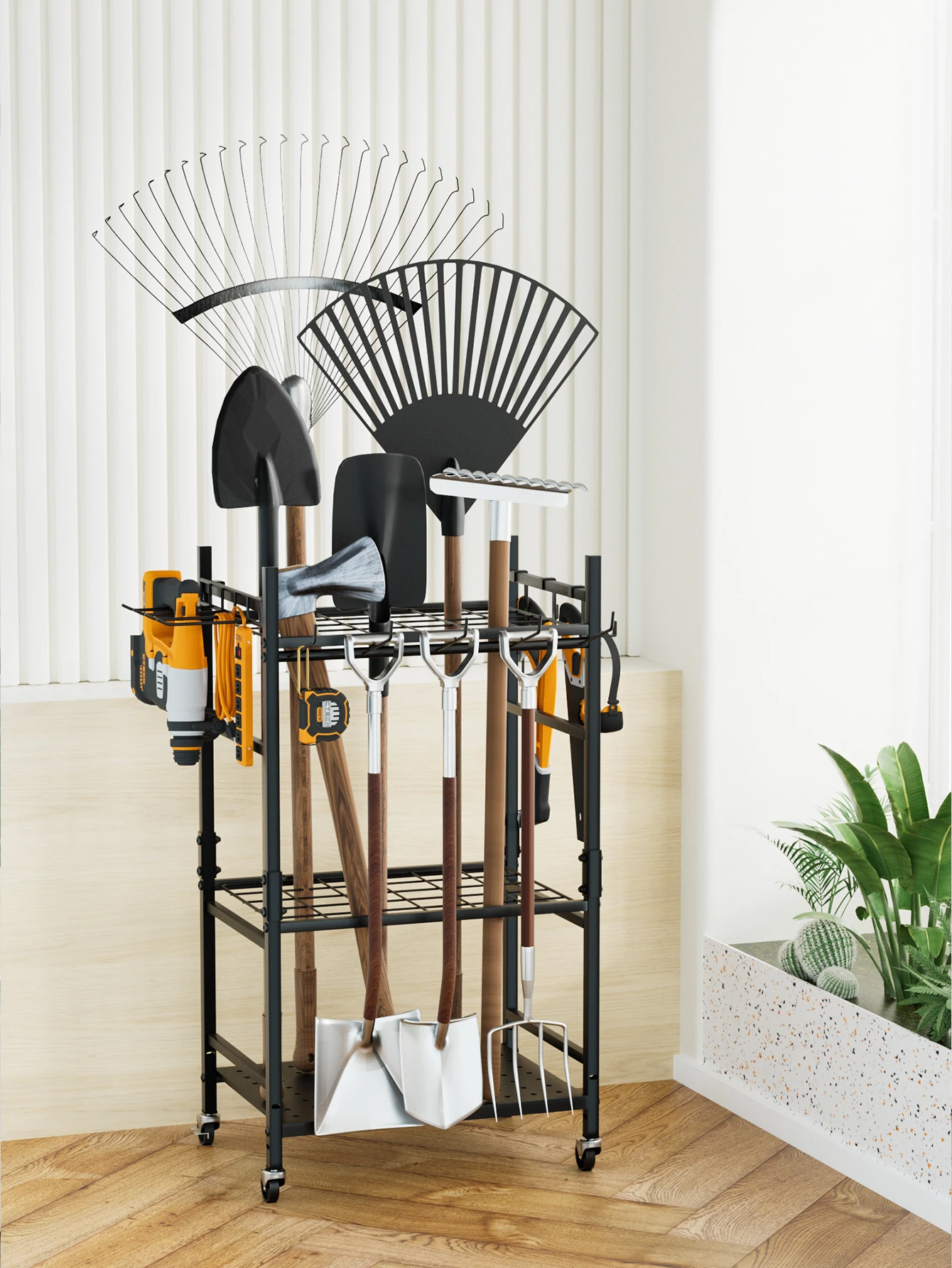 Straight Hook Heavy-Duty Tool Hanging Rail product detail