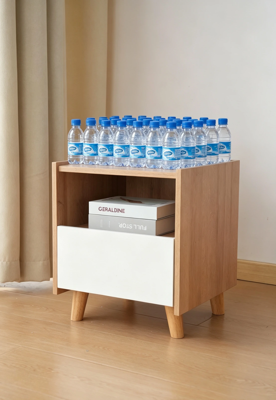 Modern Nordic Solid Wood Bedside Nightstand C3001 product detail