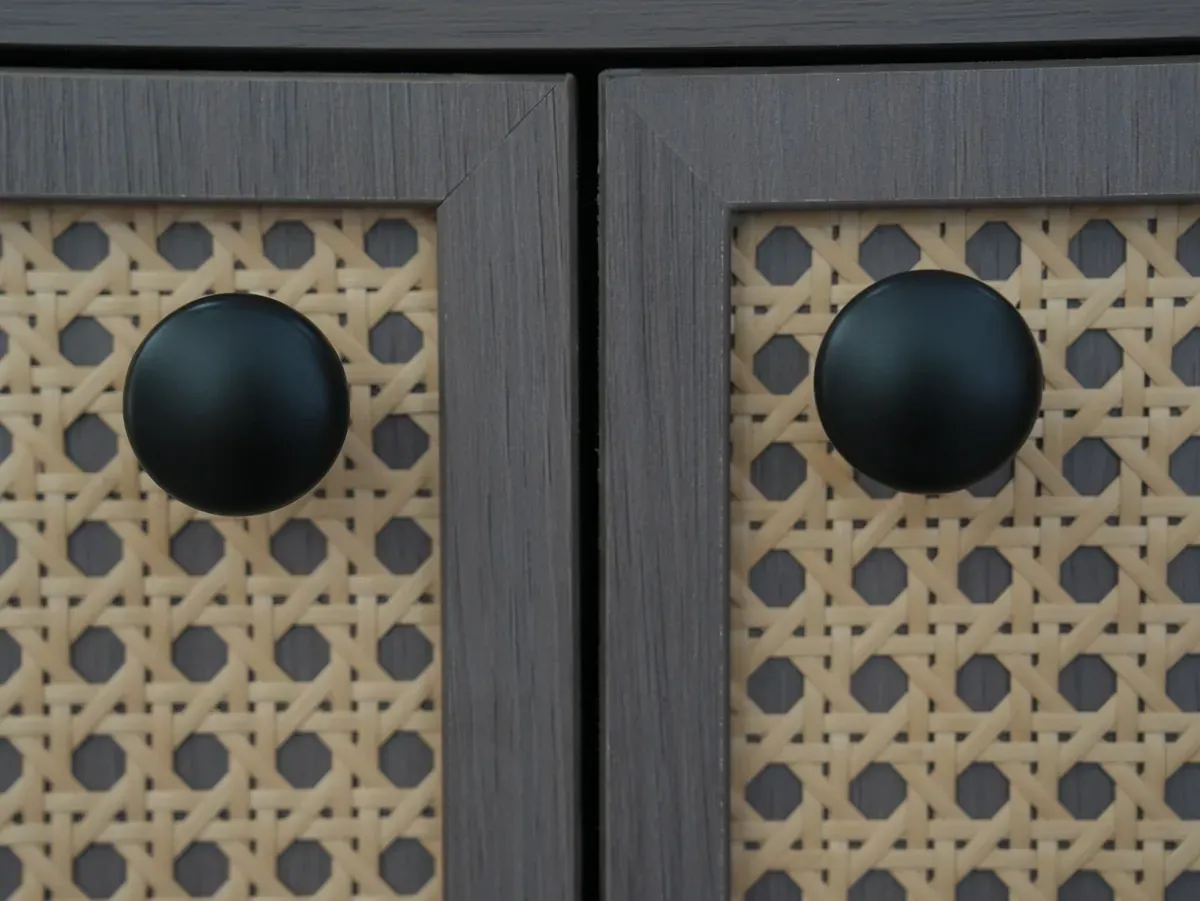 Rattan Door Breathable Entryway Shoe Cabinet J8001 product detail