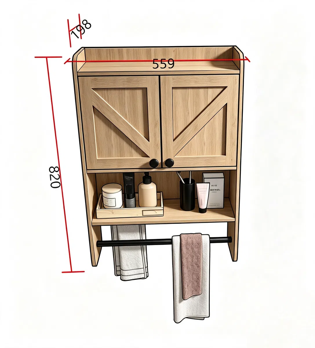 Modern Integrated Bathroom Vanity Cabinet H1002 product detail