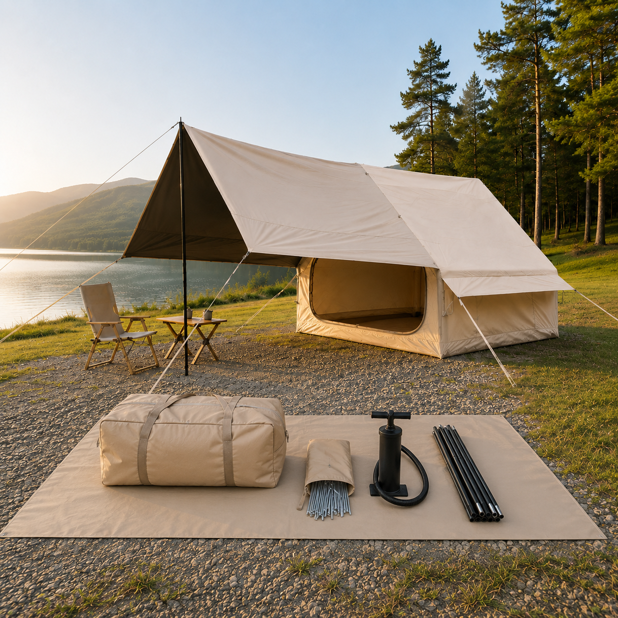 6.3m² Pro Single Door w/o Window Heavy Duty Tent IT015 product detail